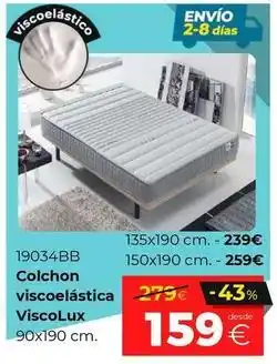 Ahorro Total Colchon viscoelastico viscolux oferta