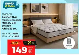Ahorro Total Thor - colchon muelle ensacado oferta