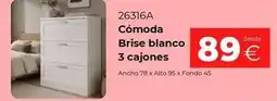 Ahorro Total Brise - cómoda blanco 3 cajones oferta
