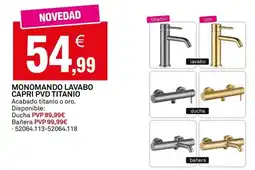 Bricoking Capri - monomando lavabo pvd titanio oferta