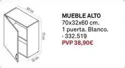 Bricoking Blanco - mueble alto oferta