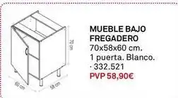 Bricoking Blanco - mueble bajo fregadero oferta
