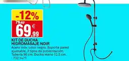 Bricoking Kit de ducha hidromasaje noir oferta