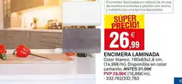 Bricoking Blanco - encimera laminada oferta