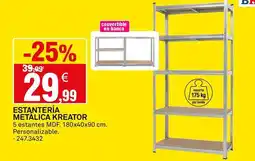 Bricoking Kreator - estantería metalica oferta