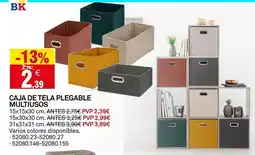 Bricoking Caja de tela plegable multiusos oferta