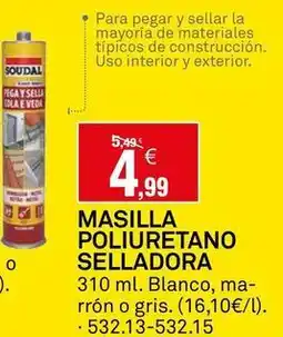 Bricoking Soudal - masilla poliuretano oferta