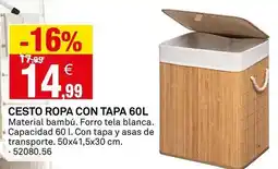 Bricoking Cesto ropa con tapa oferta
