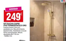 Bricoking Oro - kit ducha capri pvv termostatico oferta