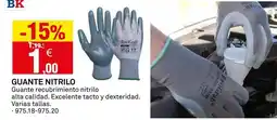Bricoking Guante nitrilo oferta