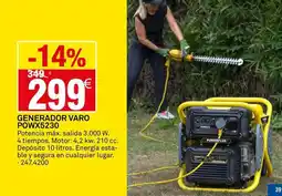 Bricoking Segura - generador varo powx5230 oferta