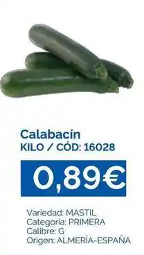 Dialsur Cash & Carry Origen - calabacin oferta