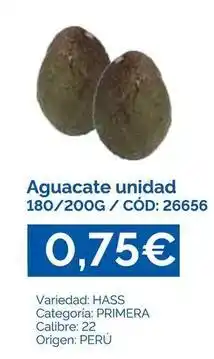 Dialsur Cash & Carry Origen - aguacate unidad oferta
