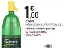 Comerco Cash & Carry Geiser - agua soda supersifon 1,5 l oferta