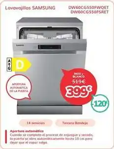 Mi electro Samsung - lavavajillas dw60cg550fwqet dw60cg550f5ret oferta