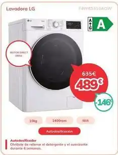 Mi electro Lg - lavadora f4wr5510aow oferta