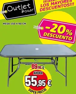 Outlet Hogar Mesa oferta