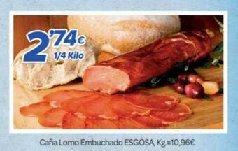 Alsara Supermercados Caña Lomo Embuchado Esgosa oferta