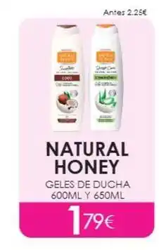 Muchas Perfumerías Natural honey - geles de ducha oferta
