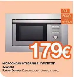 Expert Infiniton - microondas integrable imw1620 oferta