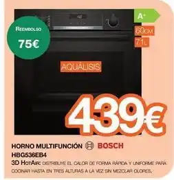 Expert Bosch - horno multifuncion hbg536eb4 oferta