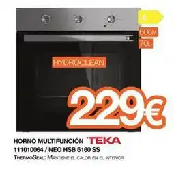Expert Teka - horno multifuncion 111010064 / neo hsb 6160 ss oferta
