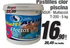 Pastillas cloro piscina