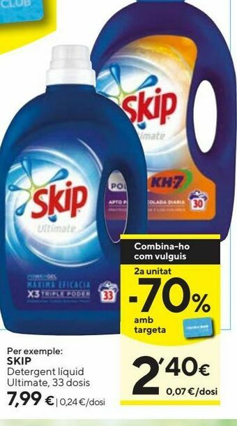 Caprabo Detergente líquido skip oferta