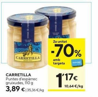 Caprabo Espárragos carretilla oferta