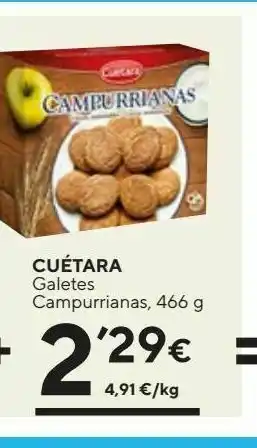 Caprabo Galletas campurrianas cuétara oferta
