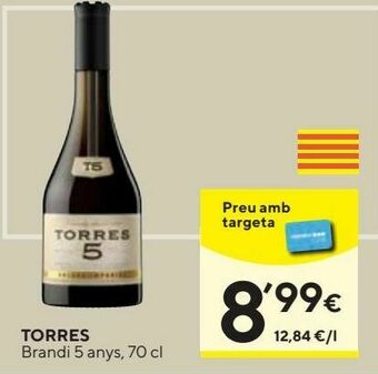 Caprabo Brandy torres oferta