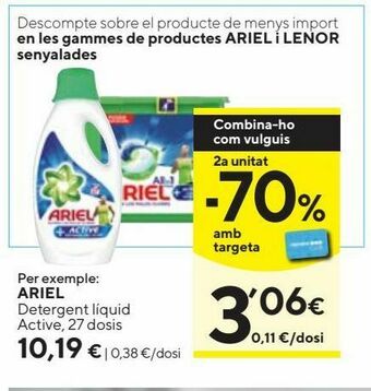 Caprabo Detergente líquido ariel oferta