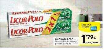 Caprabo Dentífrico licor del polo oferta