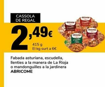 Supeco Fabada asturiana, escudella llenties a la manera de la rioja o mandonguilles a la jardinera abricome oferta