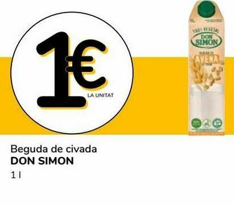 Supeco Beguda de civada don simón oferta