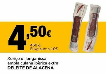 Supeco Xorico o llonganissa ampla culana ibérica extra deleite de alacena oferta