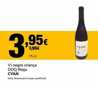 Supeco Vi negre crianca doq rioja cyan oferta