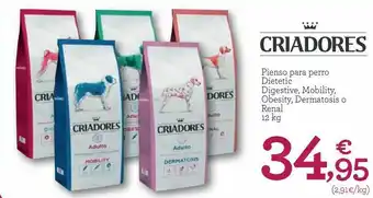 TiendAnimal Pienso para peros dietetic digestive, mobility, obesity, desmatosis o renal oferta
