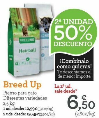 Breed up pienso para gato