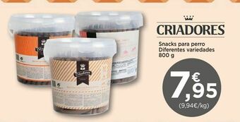 TiendAnimal Criadores snacks para perro oferta