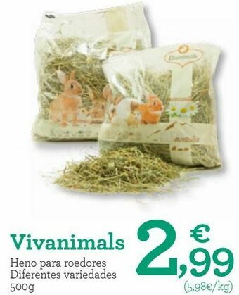 TiendAnimal Vivanimals heno para roedores oferta