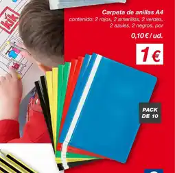 KIK Carpeta de anillas A4 oferta
