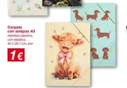 KIK Carpeta con solapas A3 oferta