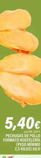Cash Ifa Pechugas de pollo formato hostelería oferta