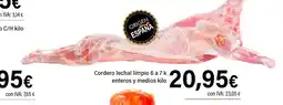 Cash Ifa Cordero lechal limpio 6 a 7 k enteros y medios oferta