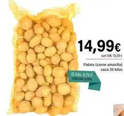 Cash Ifa Patata (carne amarilla) saco oferta