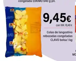 Cash Ifa CLAVO Colas de langostino rebozadas congeladas oferta