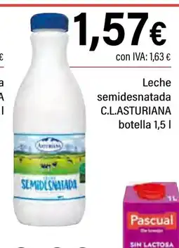 Cash Ifa C.L.ASTURIANA Leche semidesnatada oferta