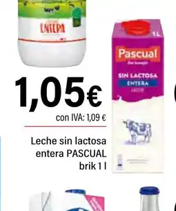 Cash Ifa PASCUAL Leche sin lactosa entera oferta