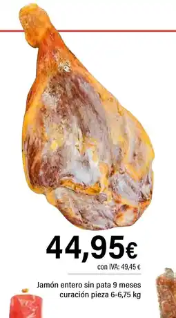 Cash Ifa Jamón entero sin pata 9 meses curación oferta